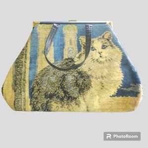 vintage MARLOW Original Weekender Tapestry Carpet Bag